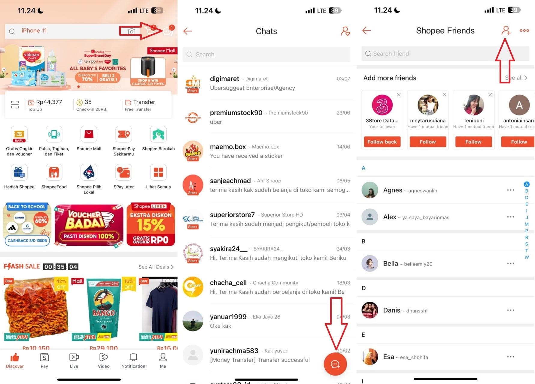 Cara Mencari Akun di Shopee